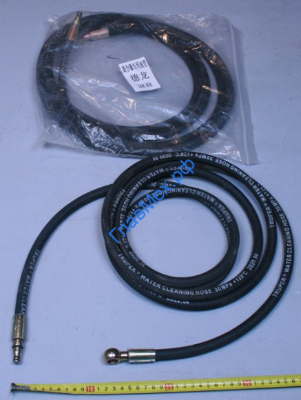Шланг ПГУ L=3600 (ухо-штуцер) SHAANXI F2000/F3000  (DZ93259230360, DZ9112230005)